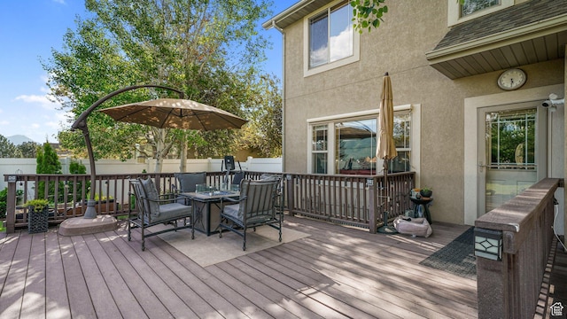 1988 Fieldstone Ln, Heber City, UT 84032 - wooden terrace with outdoor dining space