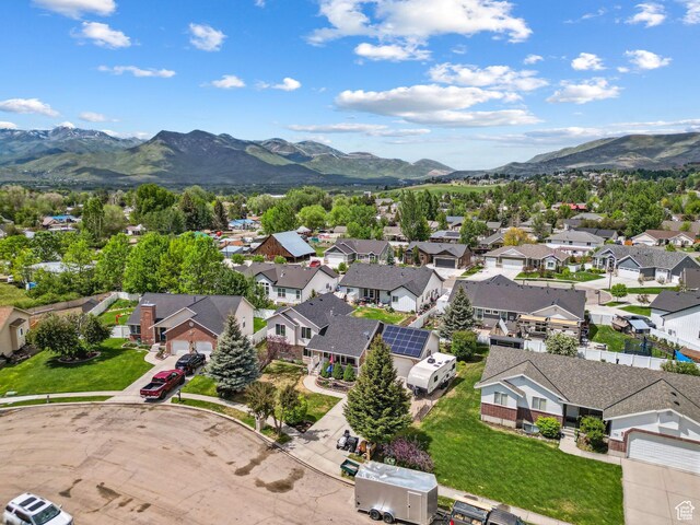 677 E 110 N, Heber City, UT 84032 - aerial perspective of suburban area with mountains
