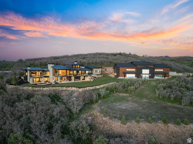 1735 Red Hawk Trl, Park City, UT 84098 - view of aerial view at dusk