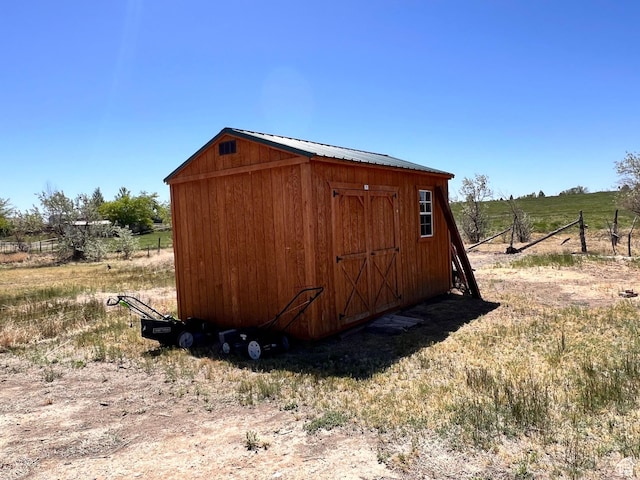 505 W 300 N, Orangeville, UT 84537 - view of shed featuring a view of rural / pastoral area