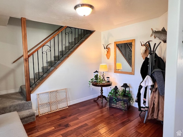 505 W 300 N, Orangeville, UT 84537 - staircase with wood finished floors and baseboards