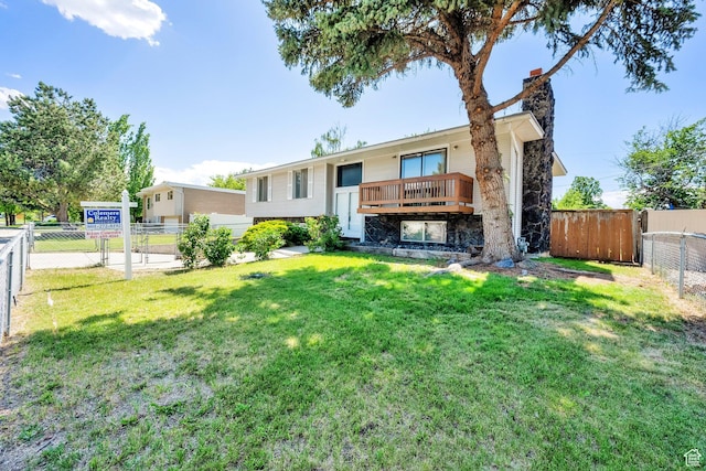 8026 S Erique Way, Cottonwood Heights, UT 84093 - rear view of property featuring a chimney