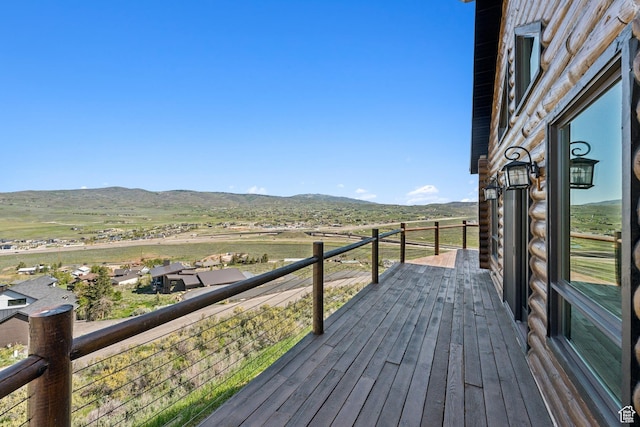6380 N Silver Sage Dr, Park City, UT 84098 - deck featuring a mountain view