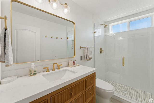 6380 N Silver Sage Dr, Park City, UT 84098 - full bath with a shower stall, toilet, and vanity
