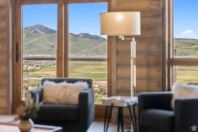 6380 N Silver Sage Dr, Park City, UT 84098 - sitting room with healthy amount of natural light and a mountain view