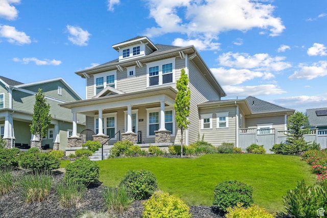 5028 W Lake Terrace Ave, South Jordan, UT 84009 - american foursquare style home with covered porch