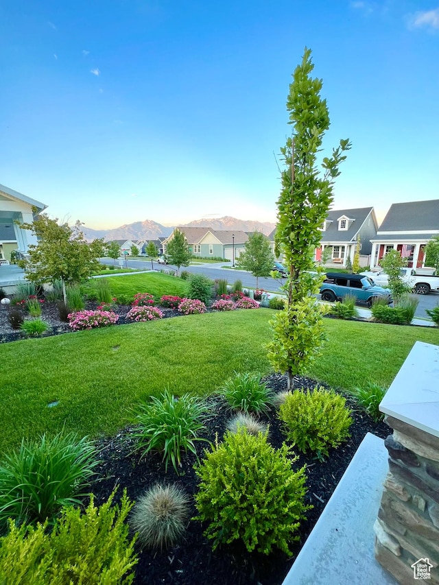 5028 W Lake Terrace Ave, South Jordan, UT 84009 - view of green lawn featuring a mountain view