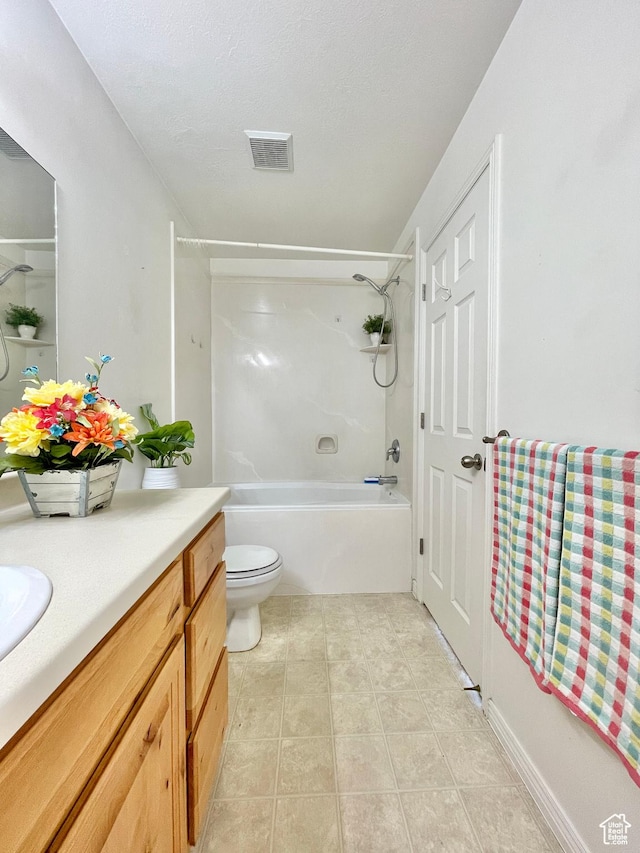 652 W 800 N Unit 112, Clinton, UT 84015 - bathroom featuring vanity, tub / shower combination, toilet, and tile patterned floors