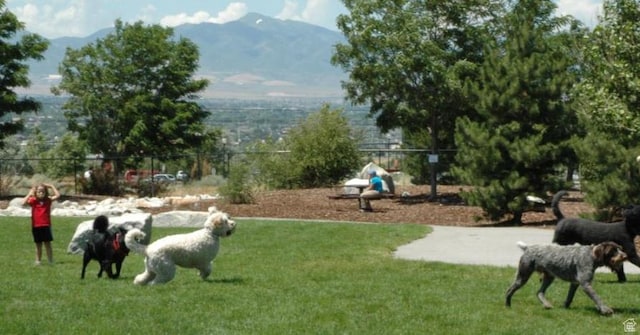 274 E Park Knoll Cir, Sandy, UT 84070 - view of property's community with a lawn and a mountain view
