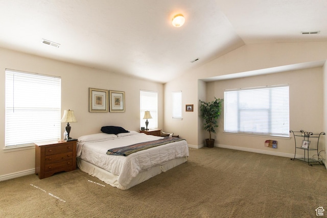 274 E Park Knoll Cir, Sandy, UT 84070 - carpeted bedroom featuring lofted ceiling and baseboards