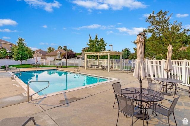 274 E Park Knoll Cir, Sandy, UT 84070 - community pool featuring a patio and a pergola