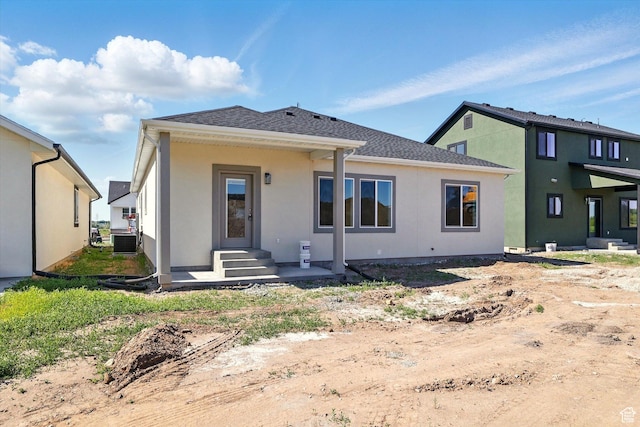222 W 825 S, Willard, UT 84340 - rear view of property featuring cooling unit and roof with shingles