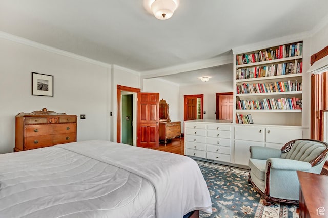 15 S 1200 E, Salt Lake City, UT 84102 - bedroom with crown molding and wood finished floors