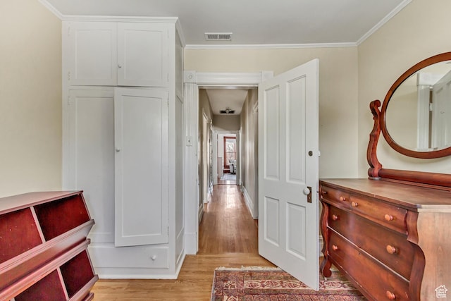 15 S 1200 E, Salt Lake City, UT 84102 - hall with light wood finished floors and crown molding