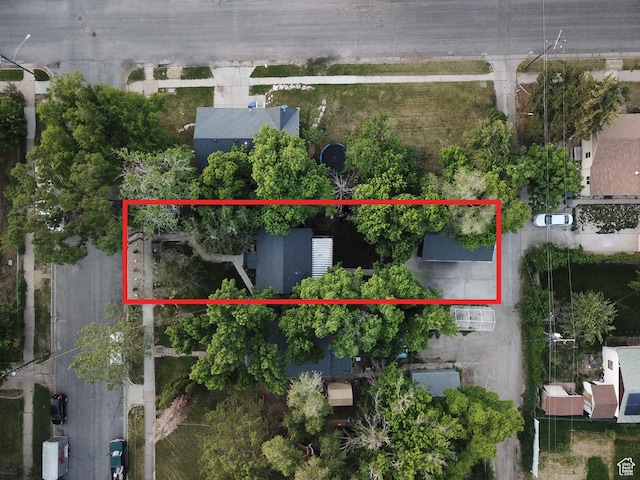 3510 Porter Ave, Ogden, UT 84403 - aerial view of property and surrounding area with property boundaries highlighted