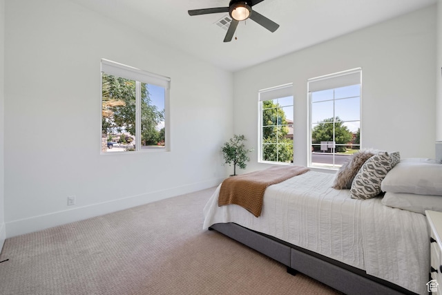 3322 S 2240 E, St George, UT 84790 - carpeted bedroom featuring baseboards and ceiling fan