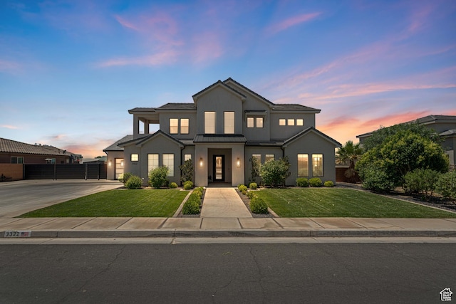 3322 S 2240 E, St George, UT 84790 - view of front of property featuring a standing seam roof, metal roof, concrete driveway, and stucco siding