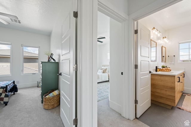 3322 S 2240 E, St George, UT 84790 - corridor with light carpet and baseboards
