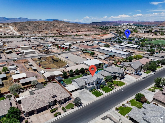 3322 S 2240 E, St George, UT 84790 - aerial perspective of suburban area with a mountainous background
