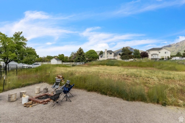 276 N Elk Ridge Dr, Elk Ridge, UT 84651 - view of yard featuring a mountain view