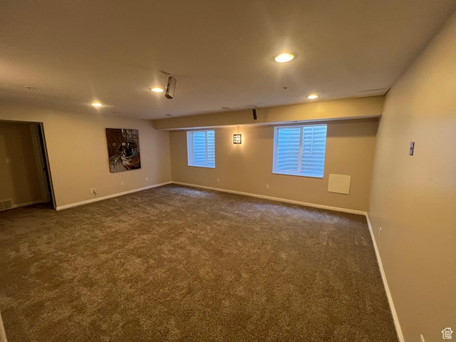 15146 S Walnut Grove Dr, Draper, UT 84020 - unfurnished room with carpet flooring, baseboards, and recessed lighting
