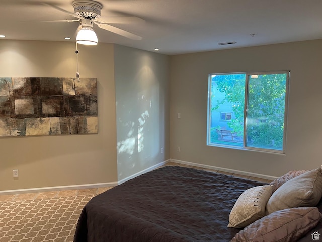 15146 S Walnut Grove Dr, Draper, UT 84020 - bedroom with recessed lighting, ceiling fan, and baseboards
