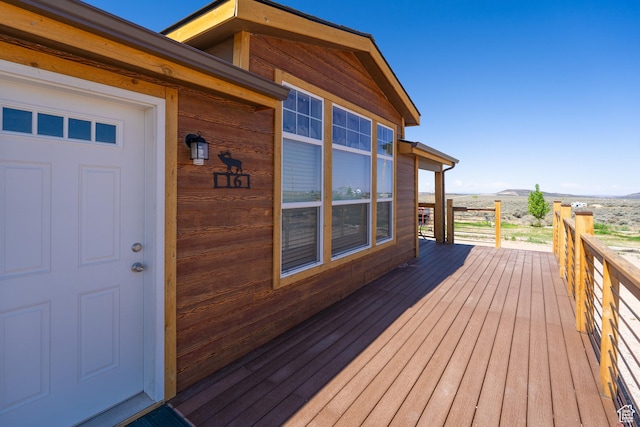 16 E Pearly Ln, La Sal, UT 84530 - wooden deck with a mountain view