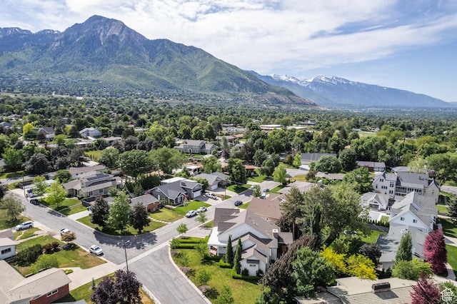 2590 E Olympus Dr, Holladay, UT 84124 - aerial view of residential area featuring a mountainous background