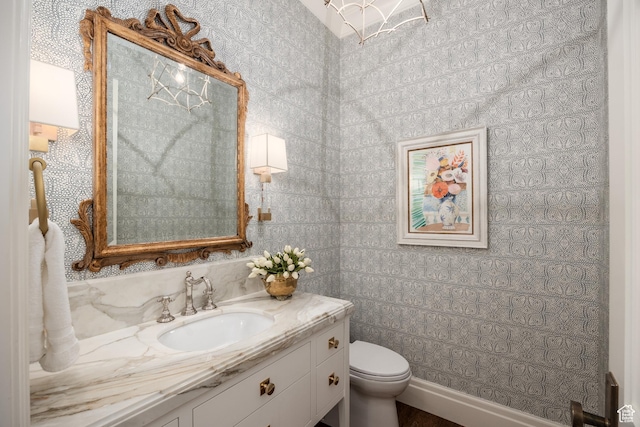 2590 E Olympus Dr, Holladay, UT 84124 - bathroom featuring vanity and toilet