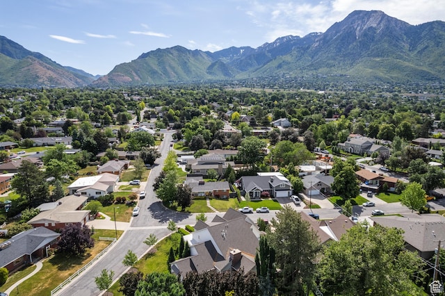 2590 E Olympus Dr, Holladay, UT 84124 - aerial view of residential area with a mountainous background