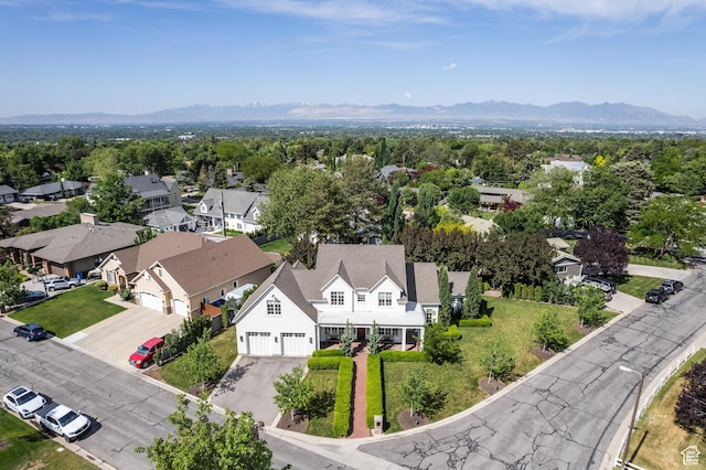 2590 E Olympus Dr, Holladay, UT 84124 - aerial perspective of suburban area with a mountainous background
