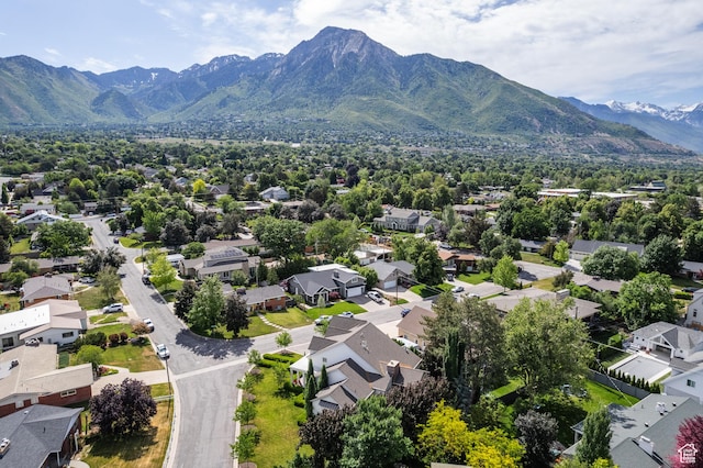 2590 E Olympus Dr, Holladay, UT 84124 - aerial view of residential area with mountains