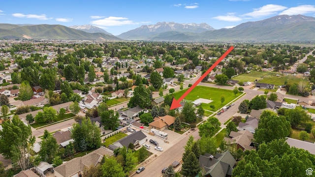 896 E 380 N, Heber City, UT 84032 - aerial perspective of suburban area with a mountain backdrop