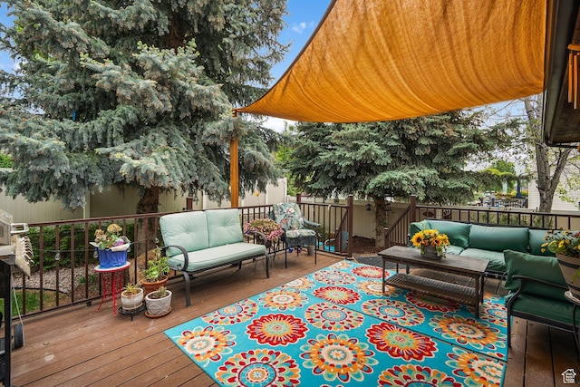 896 E 380 N, Heber City, UT 84032 - wooden terrace featuring outdoor lounge area