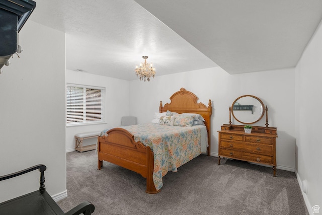 896 E 380 N, Heber City, UT 84032 - carpeted bedroom with a chandelier and baseboards