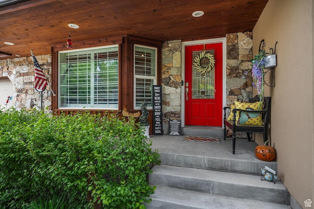 896 E 380 N, Heber City, UT 84032 - property entrance with stone siding and stucco siding