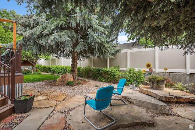896 E 380 N, Heber City, UT 84032 - fenced backyard with a patio area