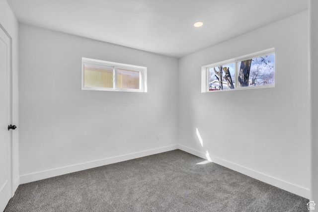 4970 S 4720 W, Kearns, UT 84118 - spare room with dark carpet, plenty of natural light, baseboards, and recessed lighting