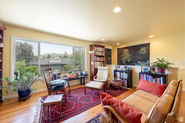 3555 E Hermes Dr S, Salt Lake City, UT 84124 - living area with wood finished floors and recessed lighting