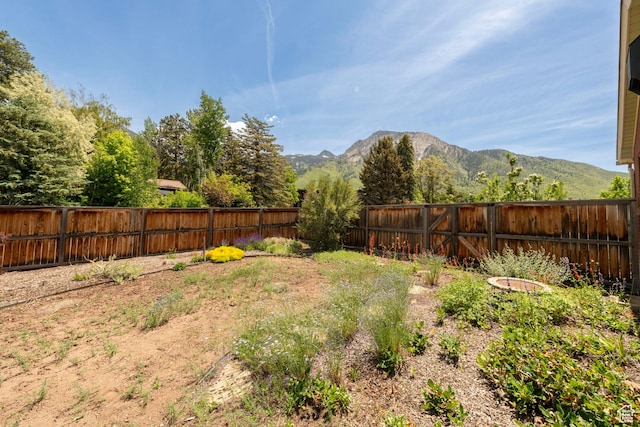 3555 E Hermes Dr S, Salt Lake City, UT 84124 - fenced backyard with a mountain view