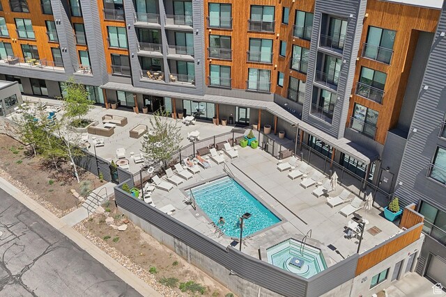 2670 Canyons Resort Dr Unit 113, Park City, UT 84098 - bird's eye view of a pool