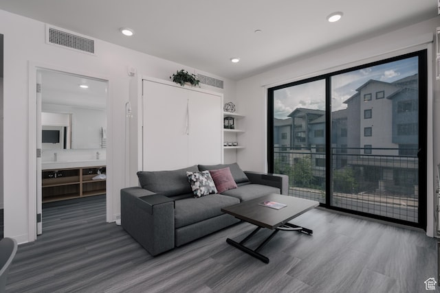 2670 Canyons Resort Dr Unit 113, Park City, UT 84098 - living area featuring wood finished floors and recessed lighting