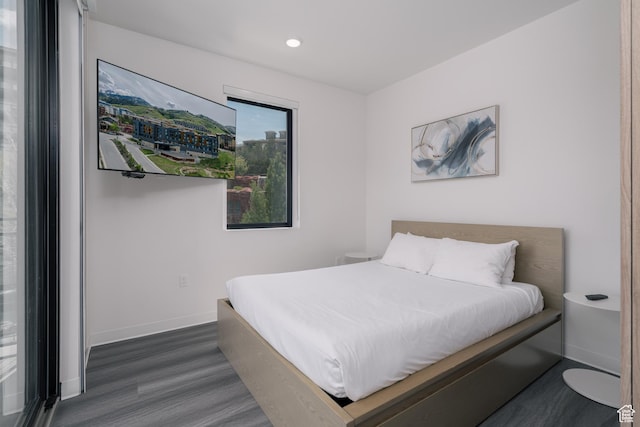2670 Canyons Resort Dr Unit 113, Park City, UT 84098 - bedroom with wood finished floors, baseboards, and recessed lighting