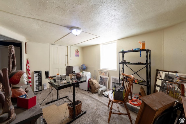 237 S 1100 E, Salt Lake City, UT 84102 - home office featuring carpet floors and a textured ceiling