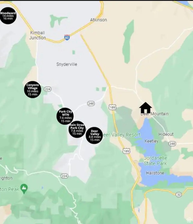 12852 N Belaview Way, Hideout, UT 84036 - map of property location
