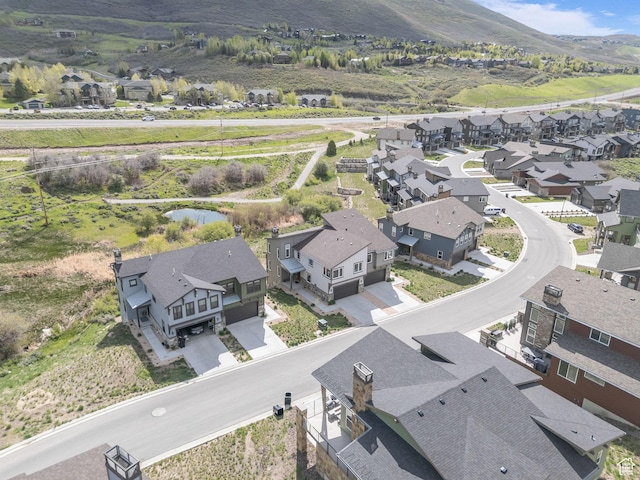 12852 N Belaview Way, Hideout, UT 84036 - aerial perspective of suburban area featuring a mountain backdrop