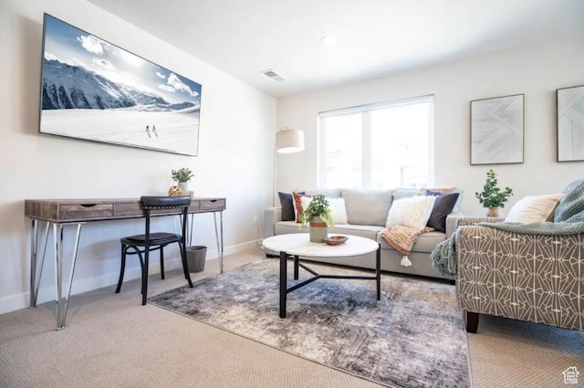 12852 N Belaview Way, Hideout, UT 84036 - carpeted living area featuring baseboards