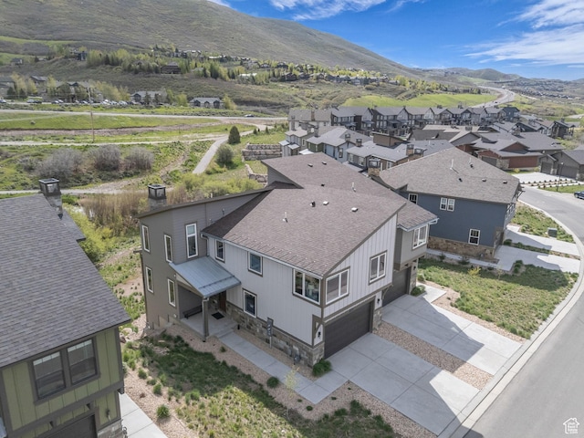 12852 N Belaview Way, Hideout, UT 84036 - aerial view of residential area with a mountain backdrop