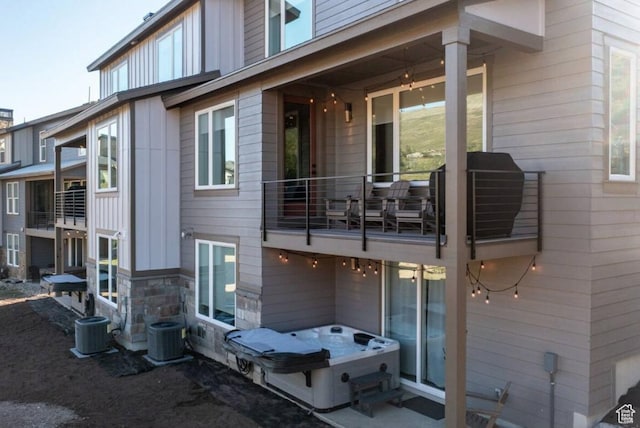 12852 N Belaview Way, Hideout, UT 84036 - rear view of property with a balcony and cooling unit