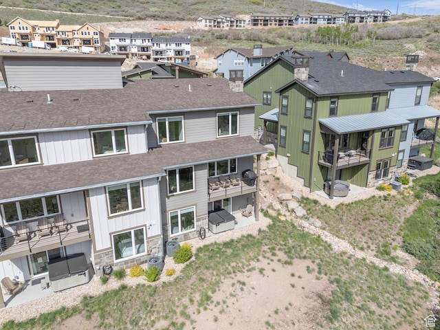 12852 N Belaview Way, Hideout, UT 84036 - aerial view of residential area with mountains